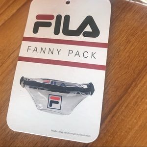 clear fila fanny pack